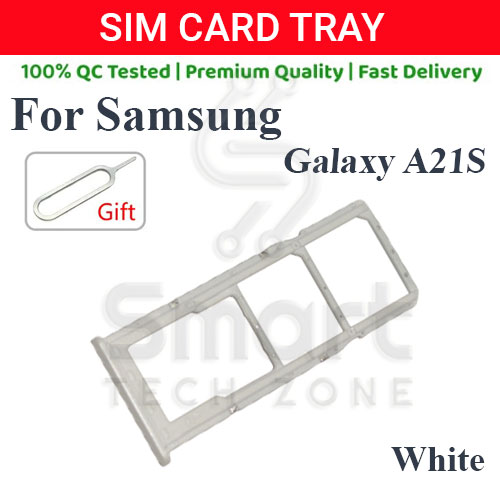 Samsung Galaxy A21S Sim Tray Micro SD Card Slot with Sim Ejector Pin Replacement Part. 