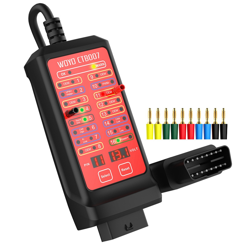 Car OBD Breakout Box Diagnostic Tools OBD2 Tester for 16 Pin Voltage Diagnosis Scanner