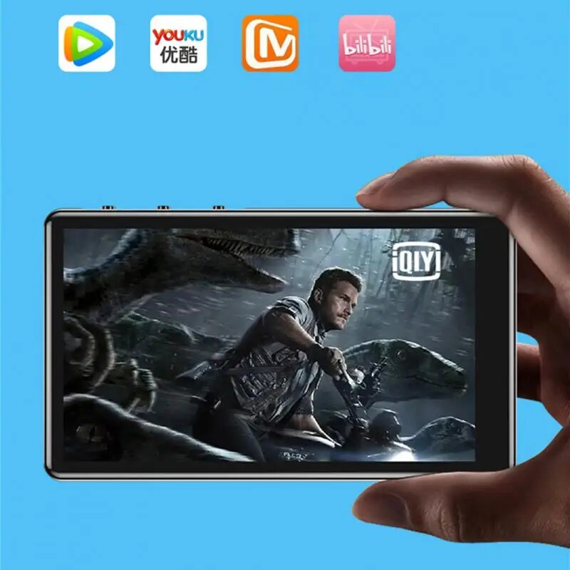 MP5 MP4 MP3 Player Bluetooth 5.0 Full Screen Portable Sport Music Player Video Player FM/E-book/Recorder Mp3 Плееры Max 256GB. 