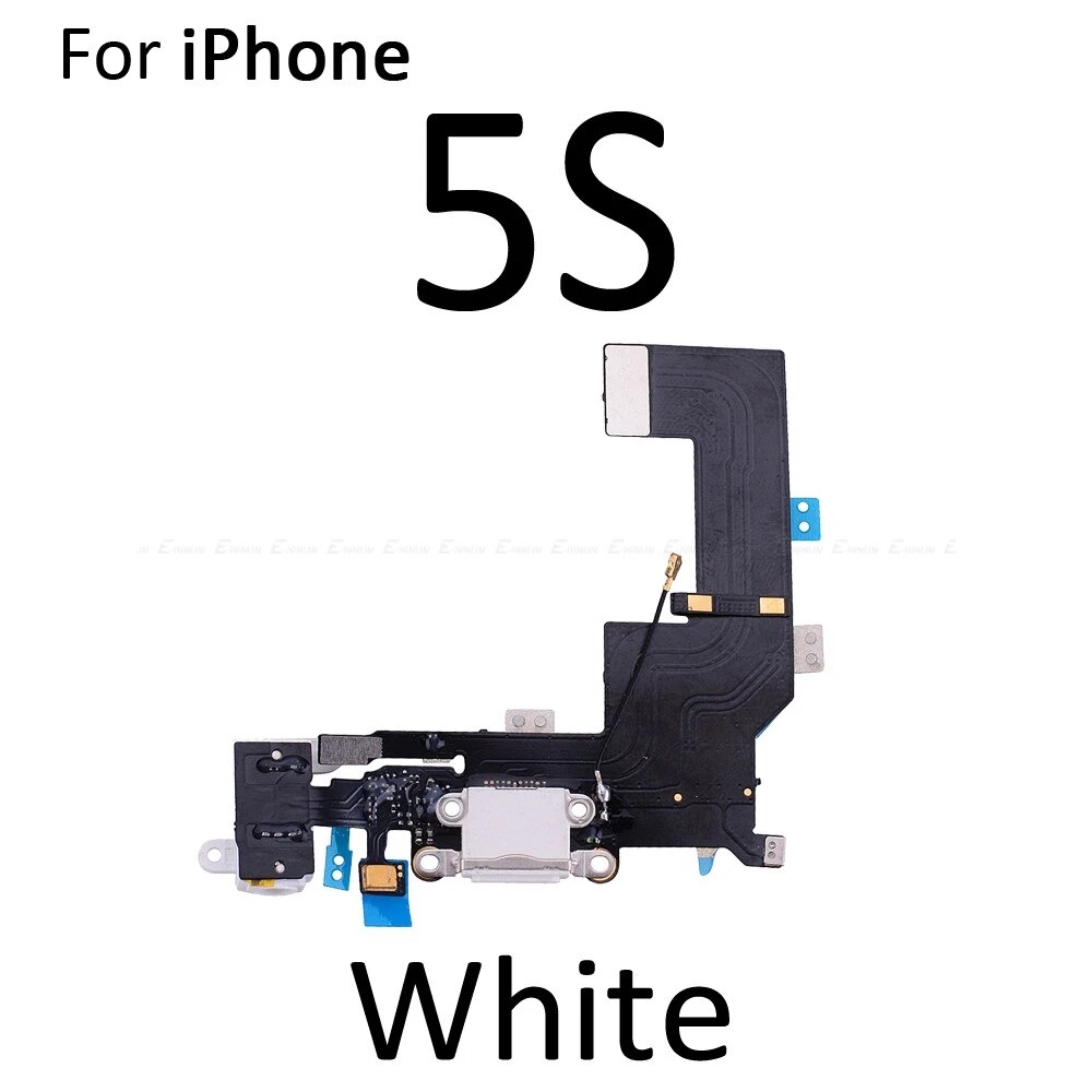 Bottom Charger Port Dock For iPhone 5 5S 5C 4 4S USB Plug Charging Connector With Microphone Headphone Audio Jack Flex Cable. 