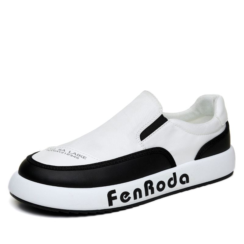 Woodpecker Ice Silk Shoes Men's Summer Breathable Thin Canvas Casual Board Shoes Slip-on Men's Soft Sole Shoes Men's Super Soft. 