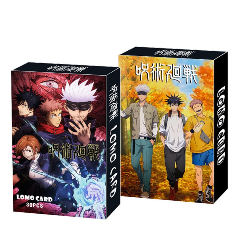 【happy one】30Pcs Anime Jujutsu Kaisen Lomo Card Mini Postcard kids Gifts Itadori Yuuji Gojou Satoru Fushiguro Megumi Kugisaki Nobara Toys