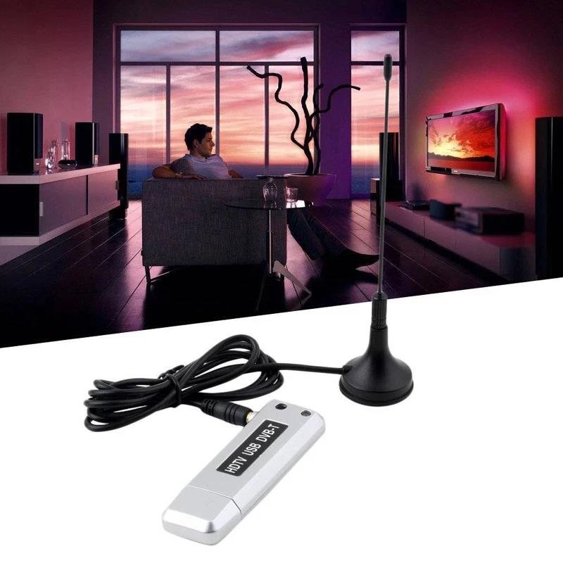 Digital DVB-T TV Stick USB HDTV TV Dongle Tuner Receiver Recorder TV Radio with Antenna and Remote for PC Laptop Tablet Network. 