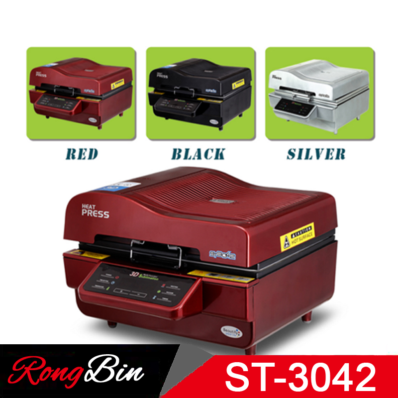 ST-3042 3D Vacuum Press Machine Heat Press Printer 3D Sublimation Heat Press Machine for Cases Mugs Plates Glasses. 