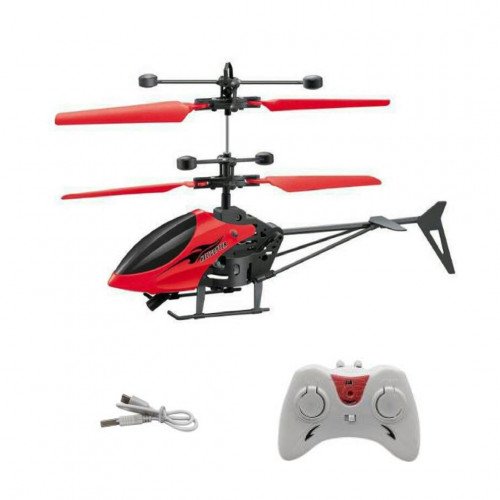 Induction Aircraft Helicopter With Infrared Magic Hand Sensor & Remote Controller Mini USB Rechargeable Helicopter Flying Electric Toys Plane. 