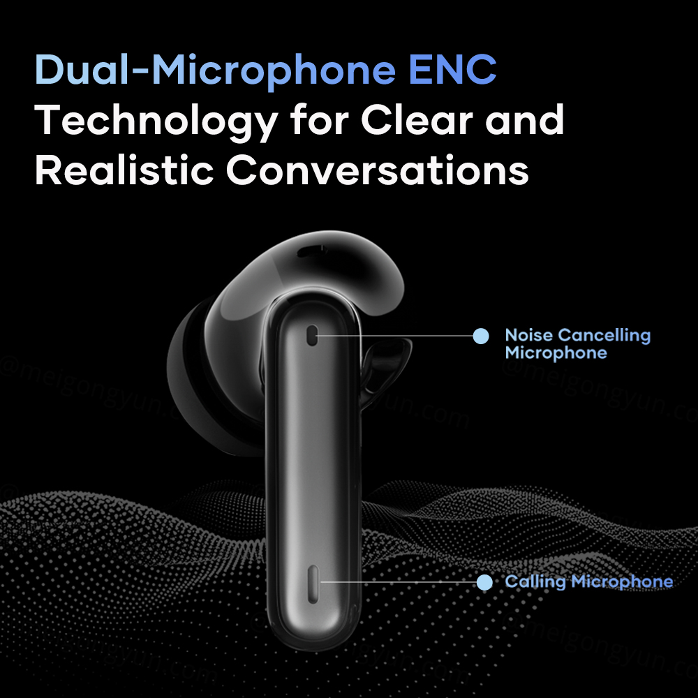 Wavefun Star 2 ANC Bluetooth Earphone V5.3 Wireless Headphones Digital Display Active Noise Cancelling Earbuds Super Bass. 