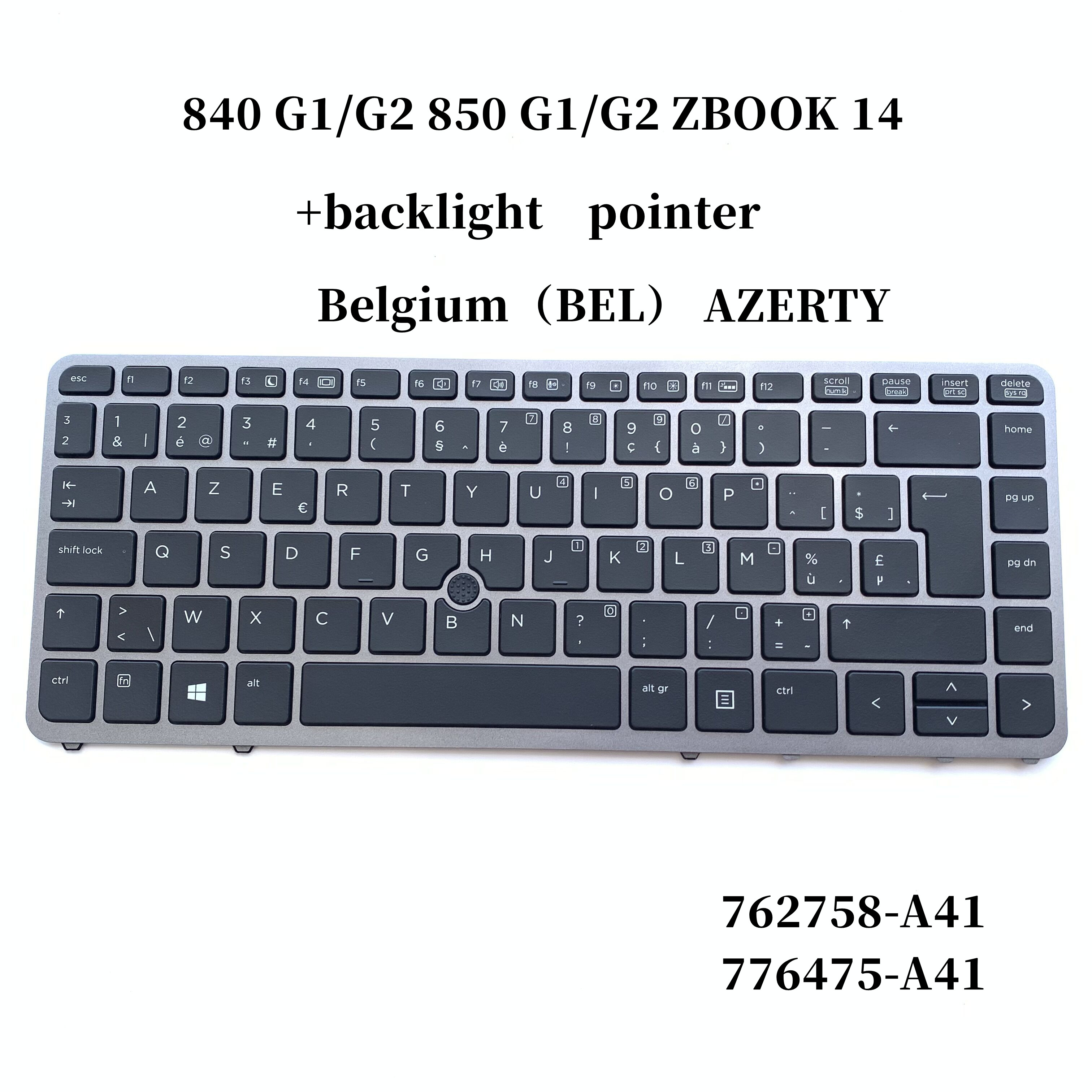 NEW Original Laptop Keyboard For HP EliteBook 840 G1 850 G1 850 G2 840 G2 740 745 G1 G2 ZBook 14 +backlight pointer. 