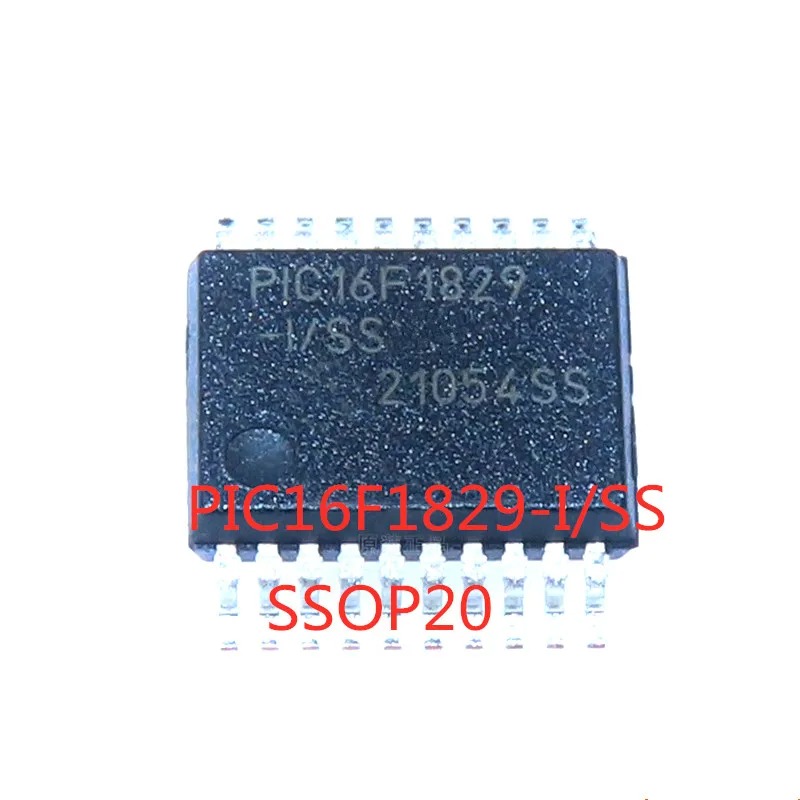 5PCS/LOT 100% Quality  PIC16F1829-I/SS PIC16F1829 16F1829 SMD SSOP-20 8-bit MCU controller In Stock New Original