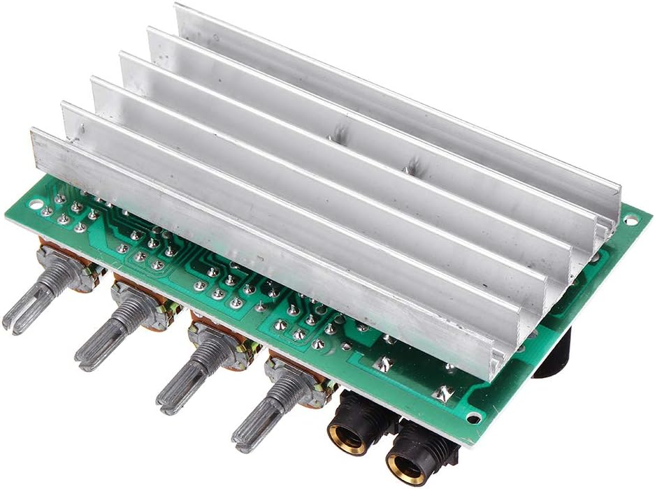 DX0809  Class D Power Amplifier 40W×2 DC12V with Microphone Dual Channel 80W Stereo Digital Audio Power Amplifier Board. 