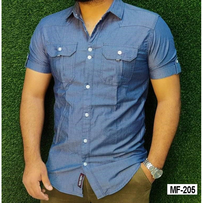 Cotton Halp Sleeve Casual Shirt For Men Mymuna Fashion BD MF-205: Buy  Online at Best Prices in Bangladesh 