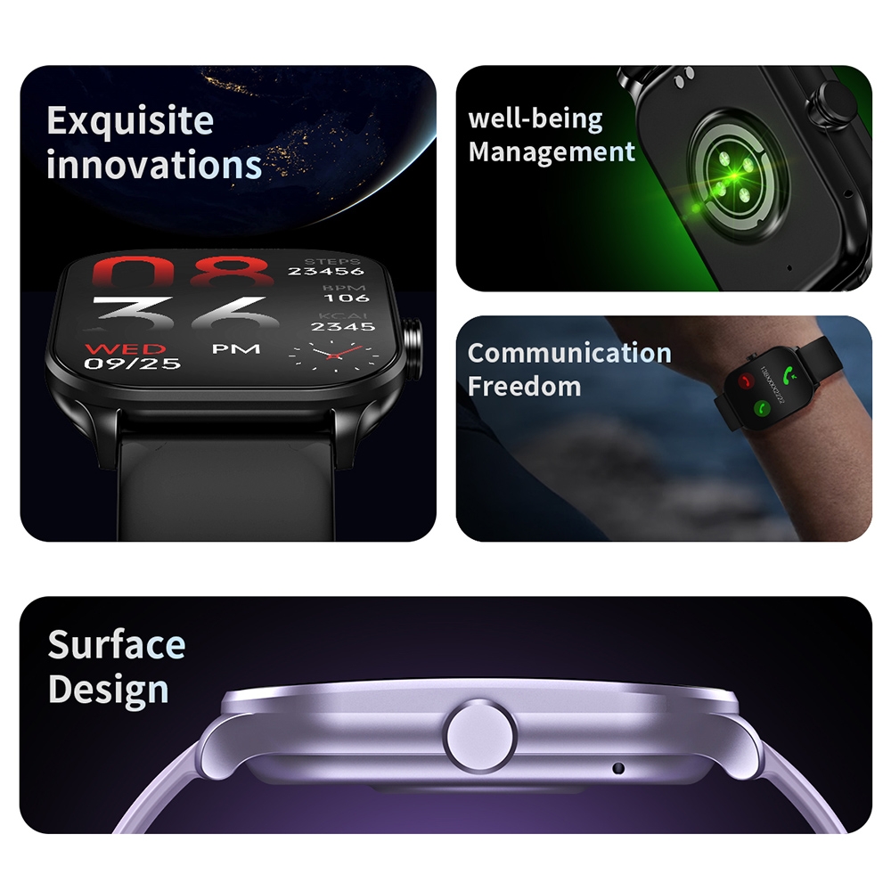 (New)CY900 2.1 inch HD Square Screen Watch, Supports Bluetooth Call / Health Monitoring. 