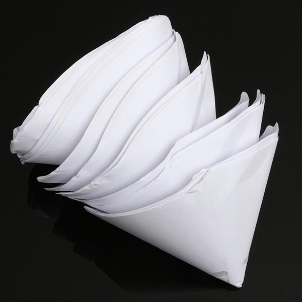 50pcs 190 Mesh Paper Paint Strainer Nylon Full Flow Conical Cone Filter Funnel(null). 
