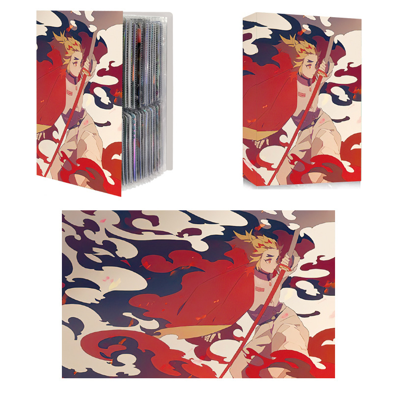 240PCS Demon Slayer Card Album Map Letter Folder Binder Notebook Game Card Collection Gift Toy Kamado Tanjirou Kamado Nezuko. 