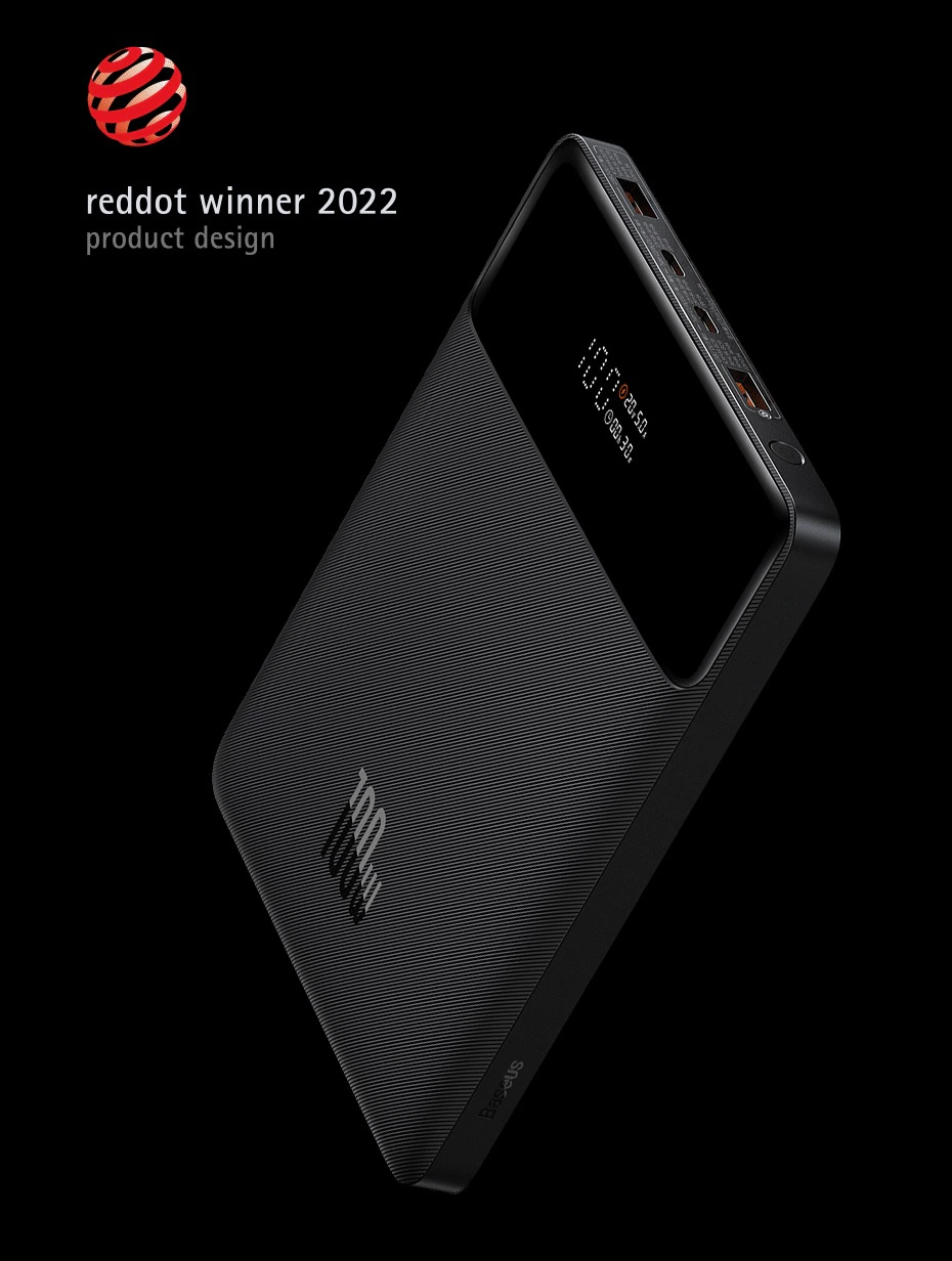 Baseus 100W Power Bank 20000mAh Type C PD Fast Charging Powerbank Portable External Battery Charger for Notebook. 