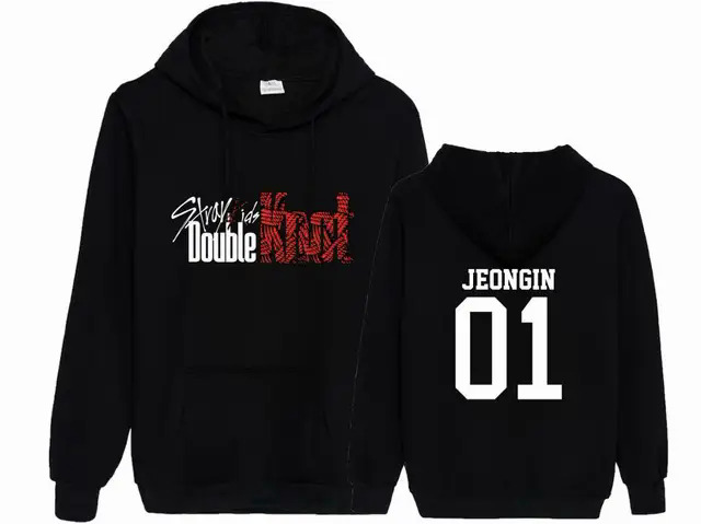 Kpop Stray Kids Double Knot New Logo New Album Bangchan Felix Hyunjin Jeongin All Menber name Sweatshirt. 