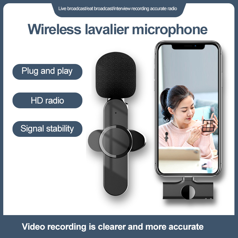 Wireless Lavalier Microphone Portable 