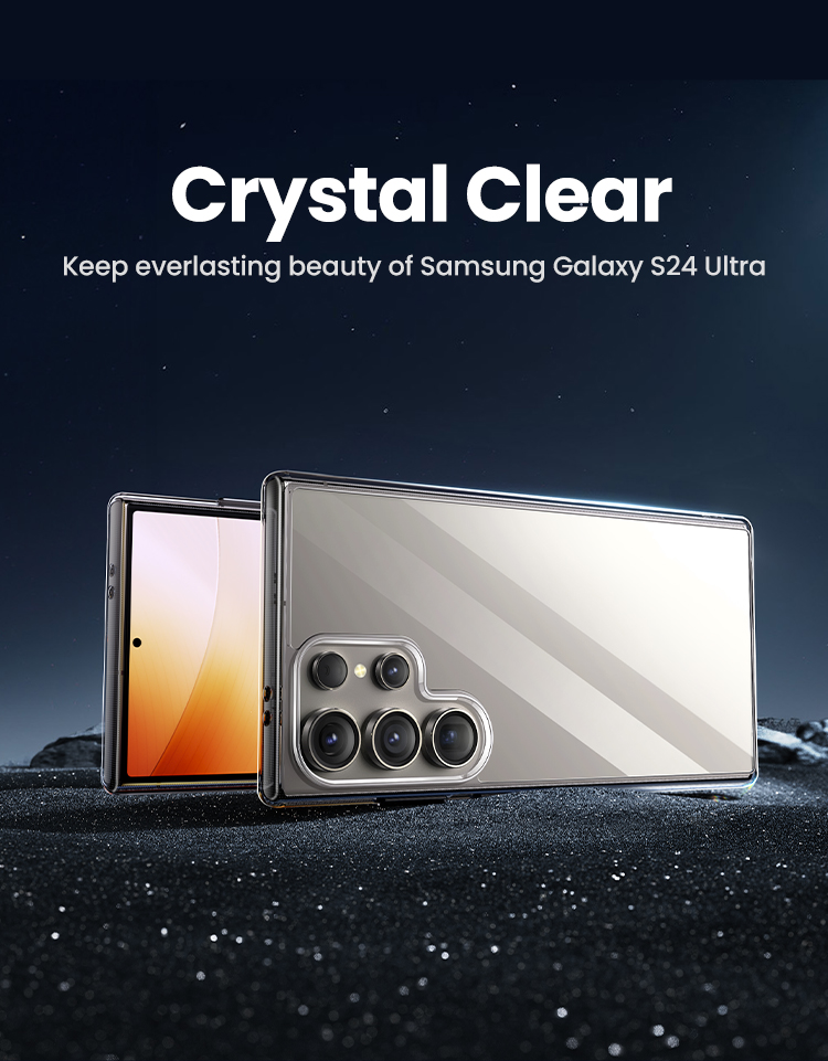 UGREEN Clear Case For Samsung Galaxy S24 Ultra Shockproof Transparent Case Cover Protective Soft TPU for Samsung S24 Plus Case. 