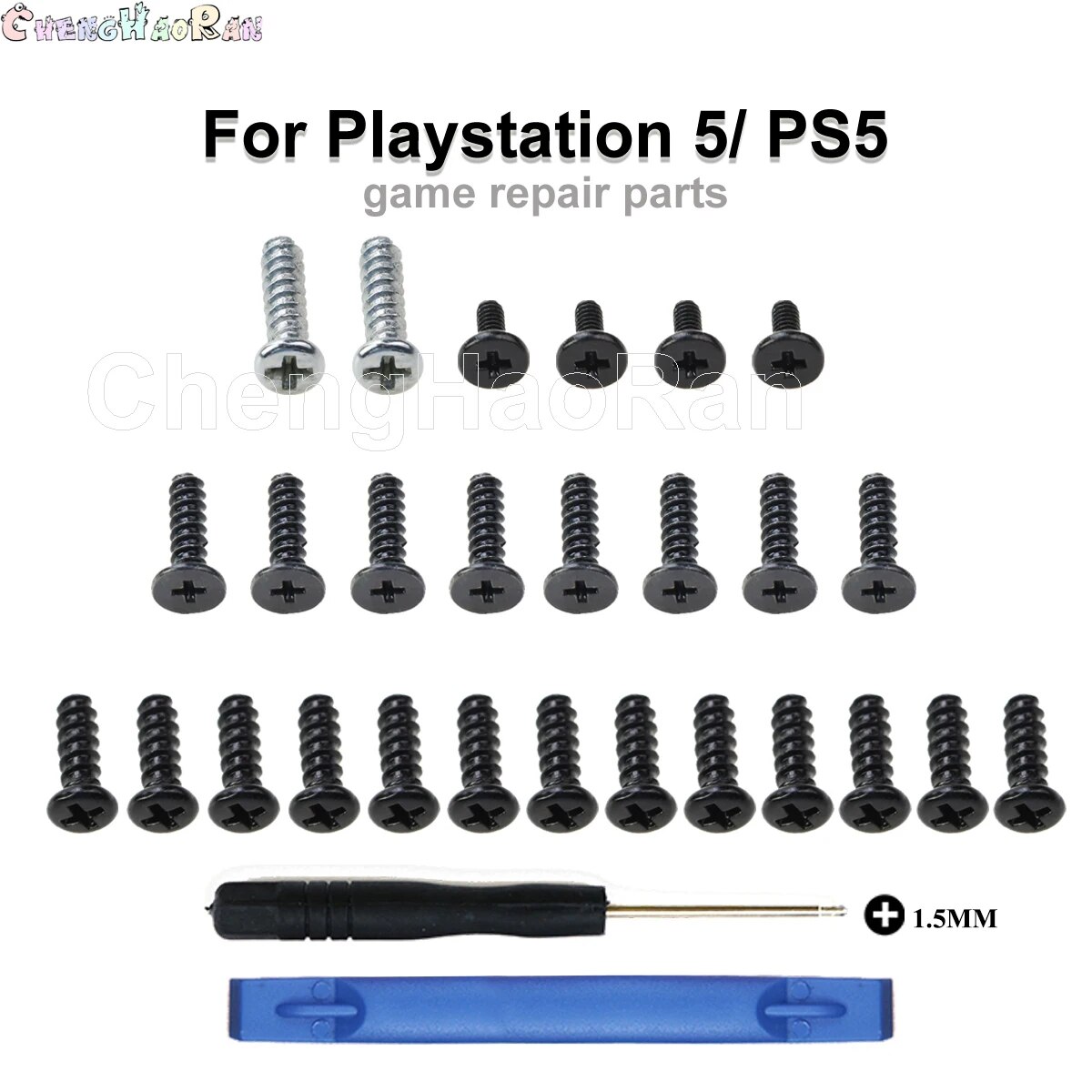 1set Gamepad Case Disassemble Repair Tools Kit Cross Screwdriver for PS5 PlayStation 5 Slim Controller Screws. 