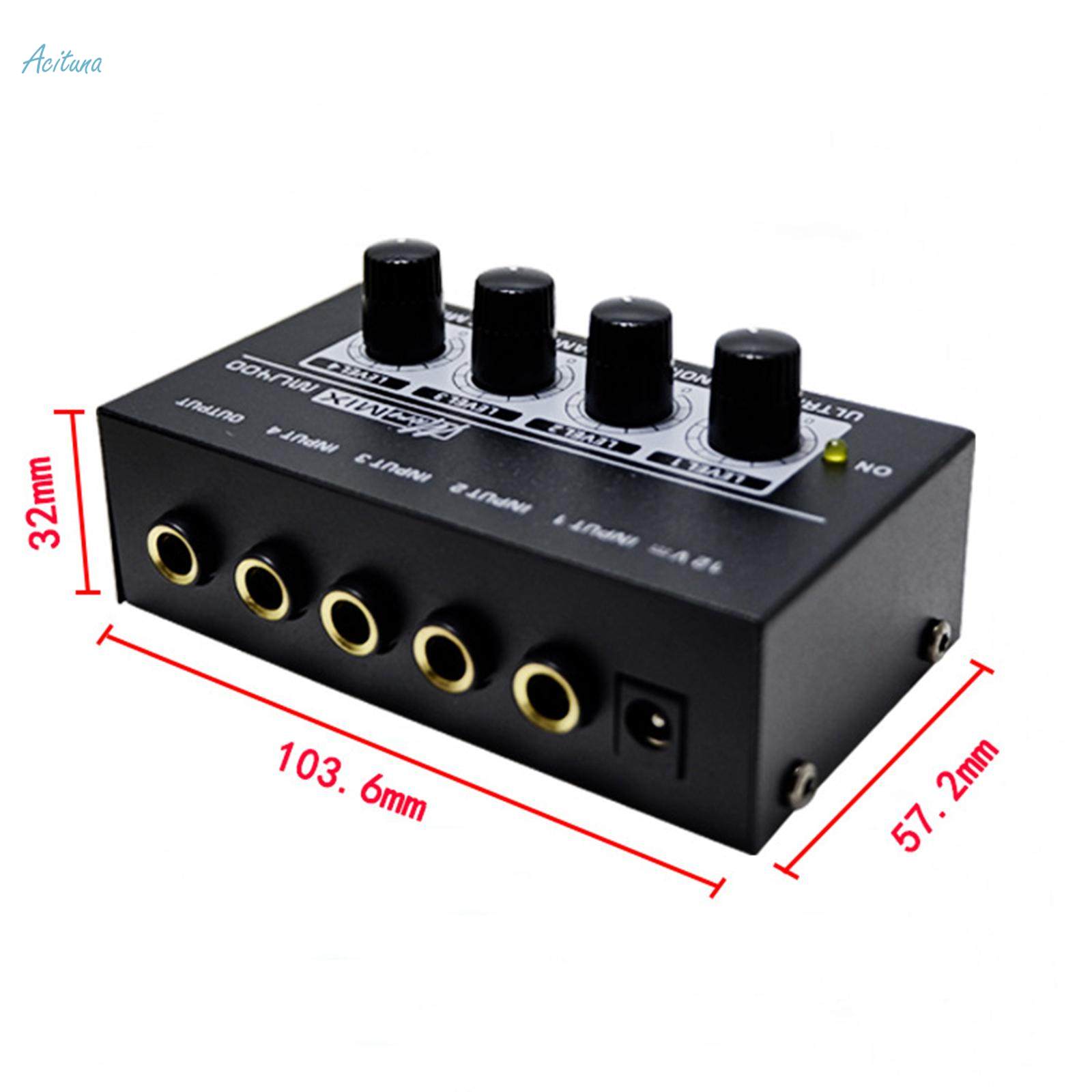 Mini Audio Mixer Sound Board Console Portable Mixer for Small Clubs or Bars Mixing Instrument. 