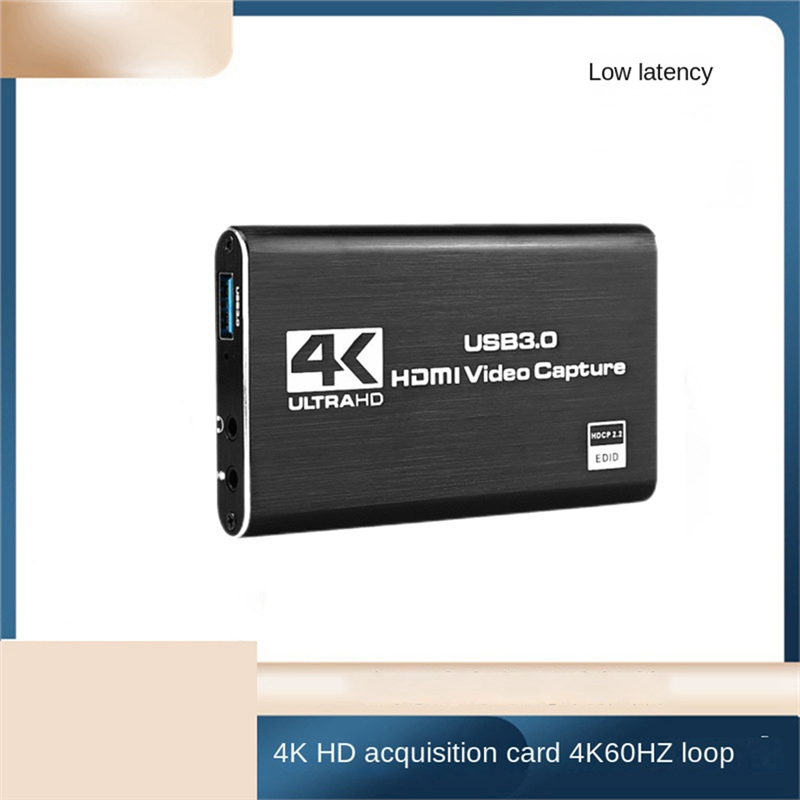 4K Video Capture Card 4K HD Video Capture Card 1080P 60Fps HD Camera Recording Box -Compatible USB 3.0 PC Live Capture Card Video Recorder. 