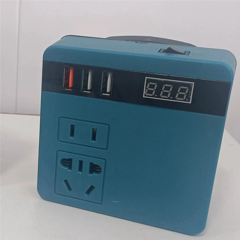 Power Source Inverter for Lithium Battery, AC220V/DC5V/20V for Outdoor Operation. 