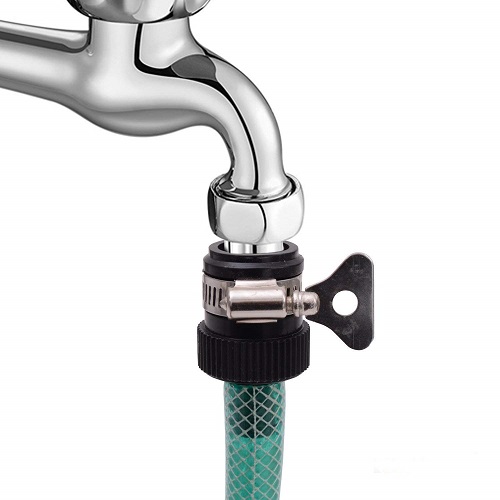 3/4-inch Size Water Hose Nozzle Quick Connector (2-Pcs) and 1/2'' or 3/4'' Universal Water Tap Connector (1-Pc) for Home Car Wash and Garden Watering.. 