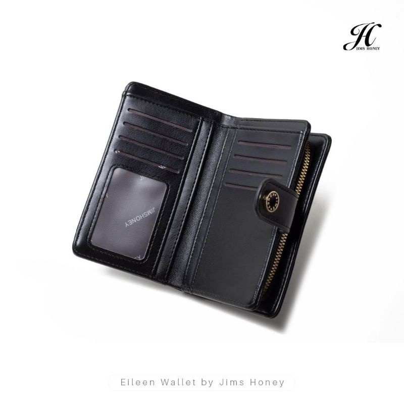 JIMSHONEY Eileen Wallet Jims Honey Women's Wallet Zipper Folding Wallet Medium Size. 