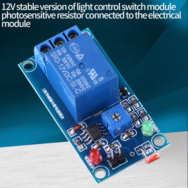12V Stable LDR Photoresistor Relay Module Controller Light Sensor Switches Photosensitive Resistance Module Photoresistor LDR 12V. 