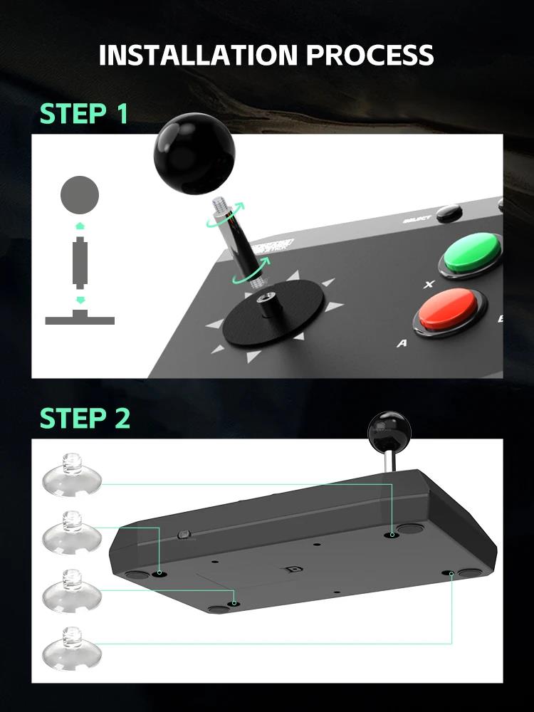 DATA FROG Y3 Arcade 4K Video Game Console with Game Arcade Keyboard Built-in 20000 Games Stick For PS1/FC/GBA Retro TV. 
