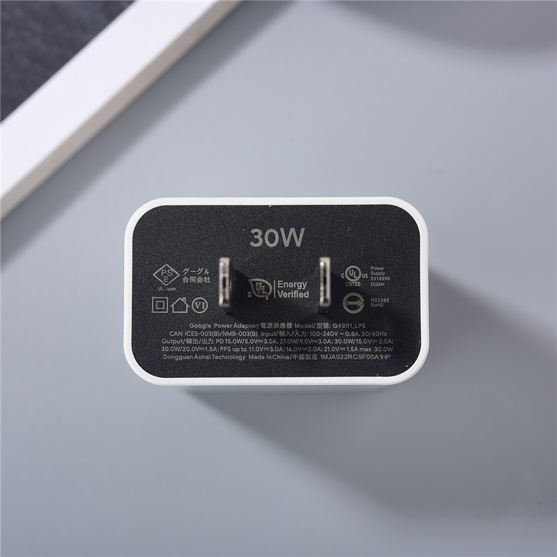 Original 30W Charger For Google Pixel 6 7 8 Pro XL 3 4A Fast Charging EU/US/UK Plug Power Adapter Compatible with USB-C Devices. 