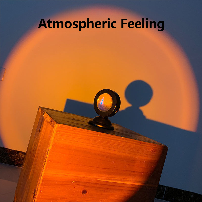 LED Sunset Lights USB Projection Night Lights Portable Neon Lights for Bedrooms. 