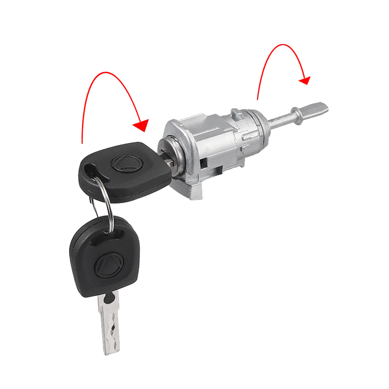 Left Right Door Lock Cylinder Lock Core Assembly for GOLF 4 IV MK4 BORA A6 SKODA FABIA POLO 1997-2009 604837167 604837168
