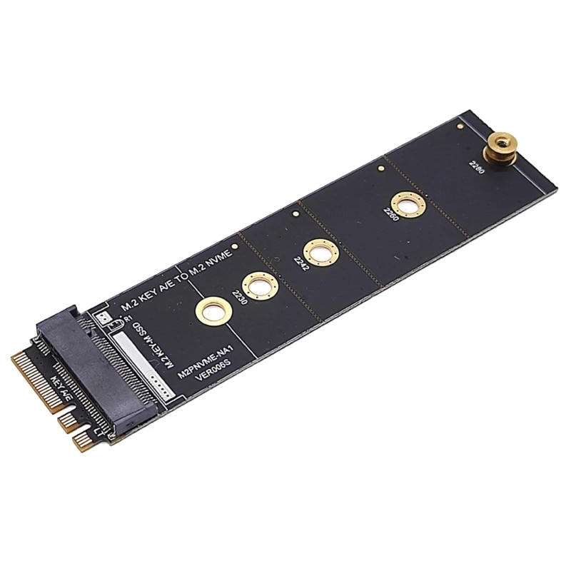 M2 NVME KEY-M to A/E Expansion Adapter Support for .2 SSD 2230-2280 WiFi Interf T3EB. 