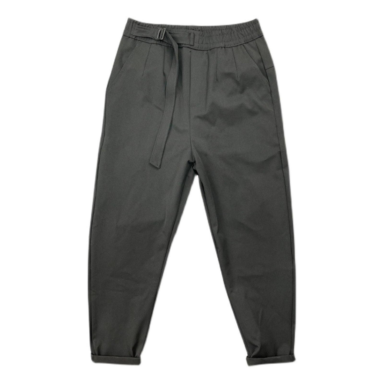 Harem Pants Solid Color Deep Crotch Pencil Pants. 