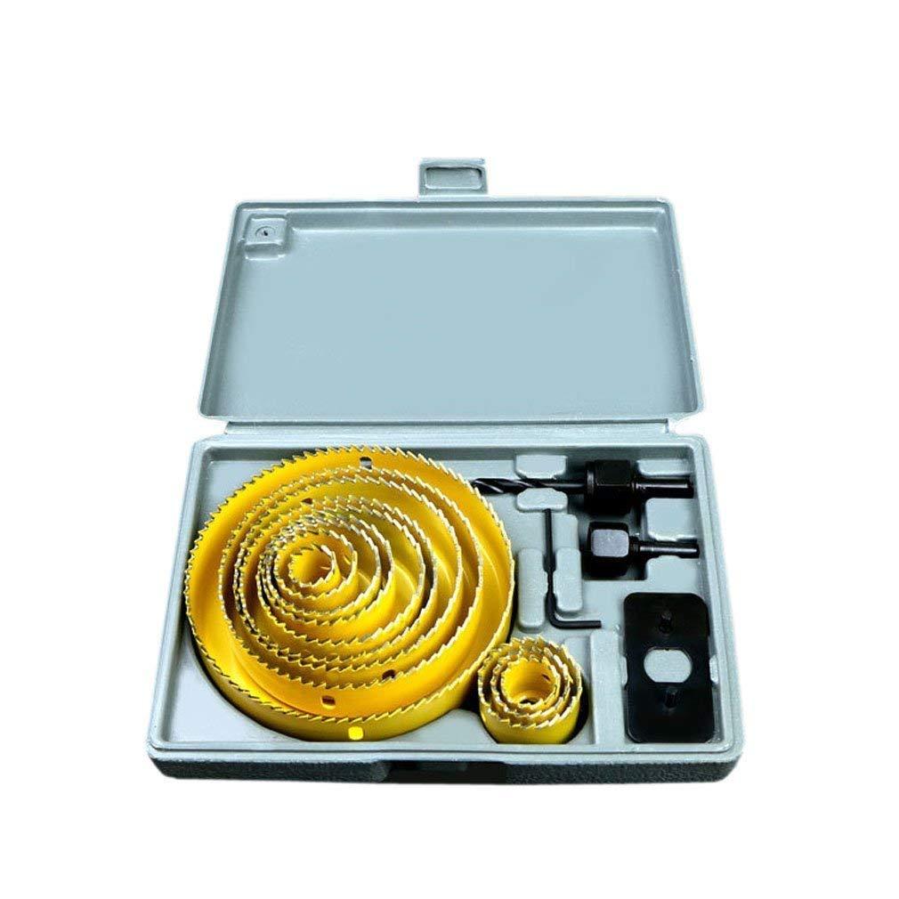 KATA Hole Saw Set 20PCS Hole Saw Kit With 3/4"-6"(19-152mm) 13PCS Saw Blades, 2 Mandrels, 3 Drill Bits, 1 Installation Plate, 1 Hex Key, Ideal For Soft Wood, Plywood, Drywall, PVC