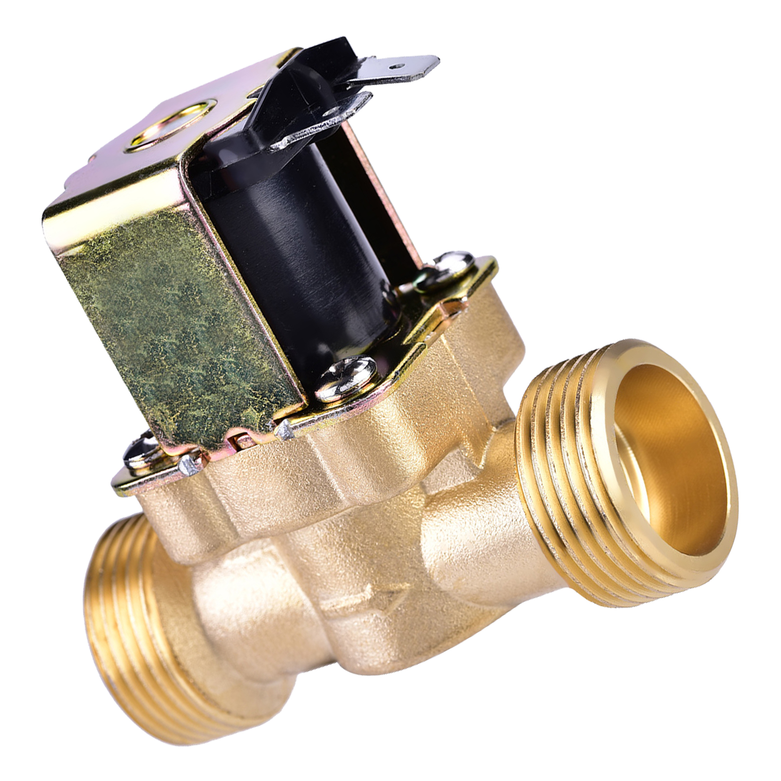 Electric Water Valve, Stable Brass Electric Solenoid Valve, for Prevent The Dry Burning Easy Install And Maintain. 