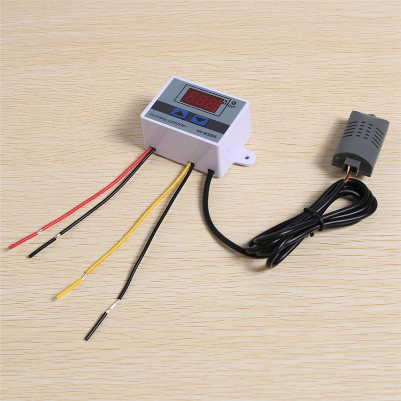 3X Digital Humidity Controller Hygrometer Humidity Control Switch 0-99%Rh Hygrostat with Humidity Sensor AC220V. 