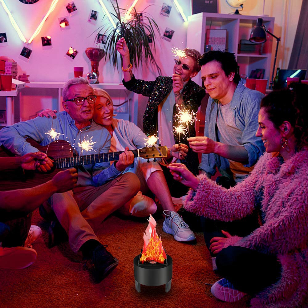 LED Fire Flame Effect Light Artificial Electric Flicker Lamp,US Plug - dj light. 