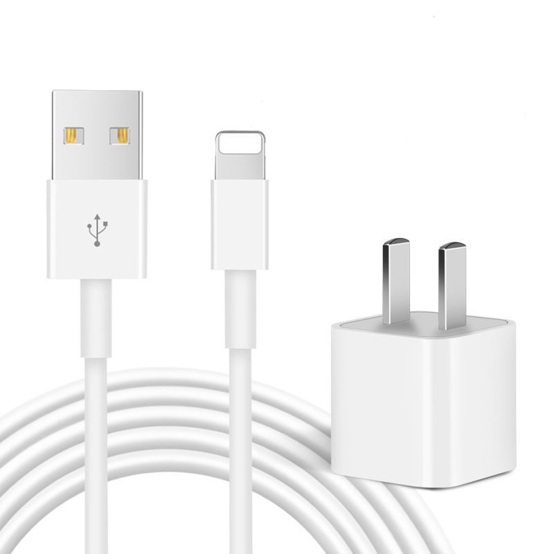 5W USB WALL CHARGER CUBE POWER ADAPTER FOR IPHONE IPOD 5 6 7 8 PLUS X. 