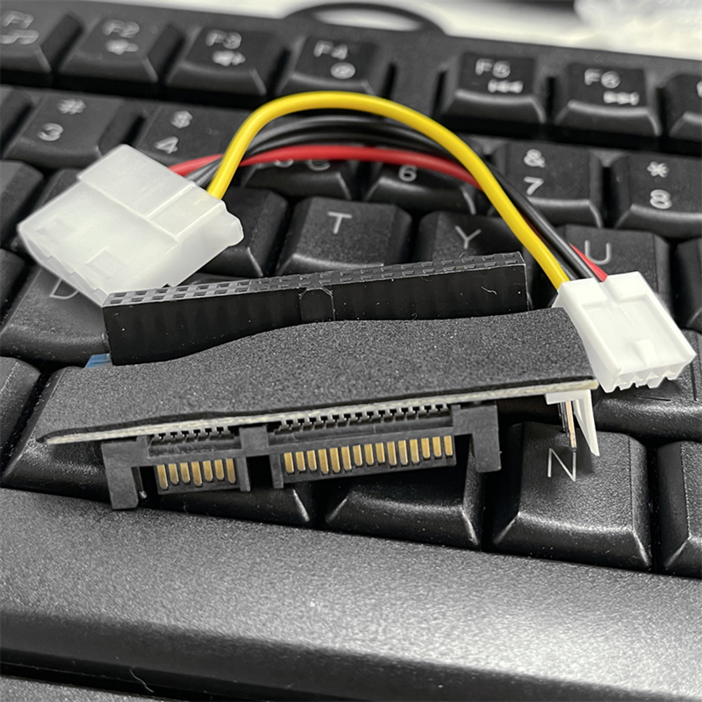 3.5in IDE To SATA HDD Riser Card with 4-pin Cable Hard Disk Adapter Board 1.5Gb/s Support WIN XP/WIN/WIN8 32bit/64bit for Laptop. 