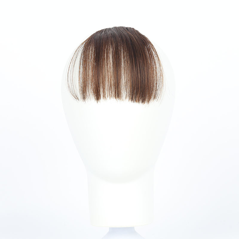 Factory Wholesale Air Bangs Korean Style Women's Thin Invisible Mini Seamless Sideburns Lengthened Wig Set. 