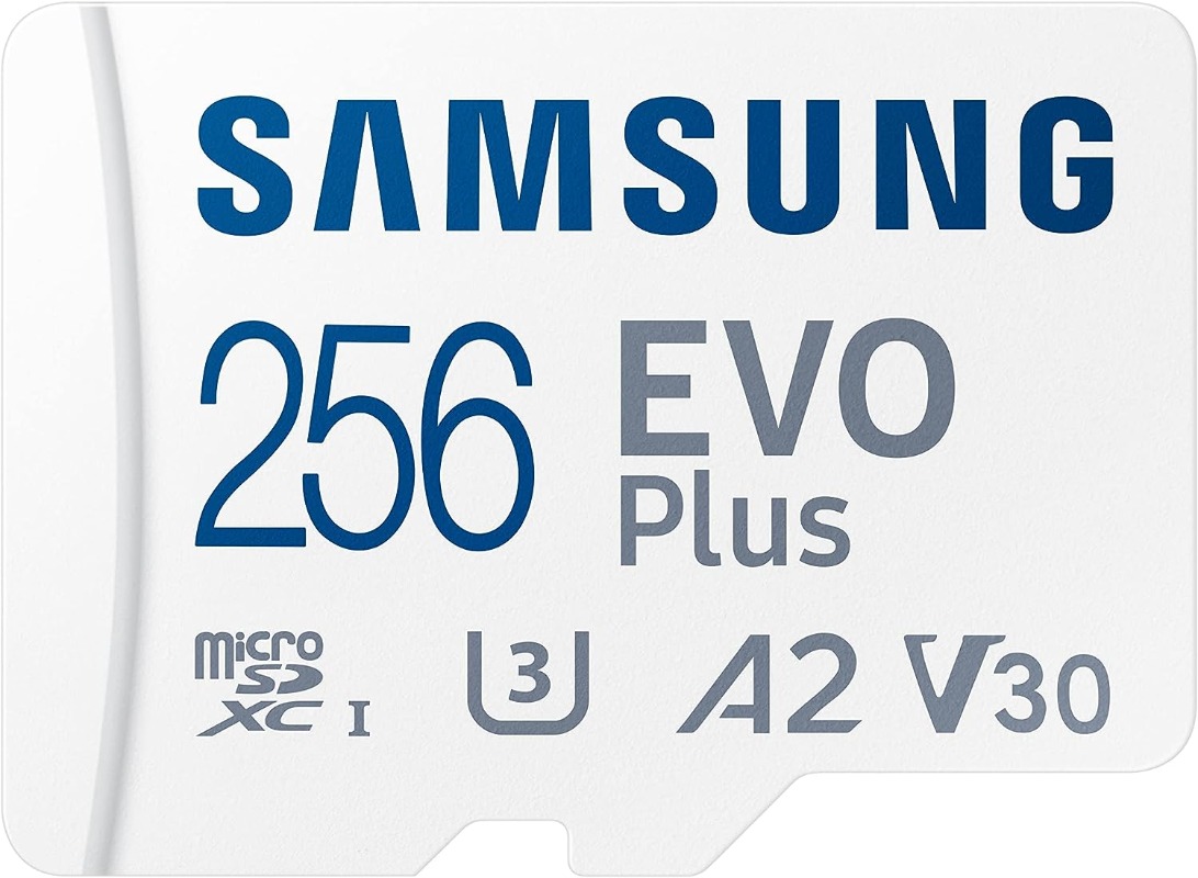 【Ready Stock+FREE Shipping+COD】SAMSUNG EVO Plus w/SD Adaptor 256GB Micro SDXC, Up-to 130MB/s, Expanded Storage for Gaming Devices, Android Tablets and Smart Phones, Memory Card, MB-MC256KA/AM. 