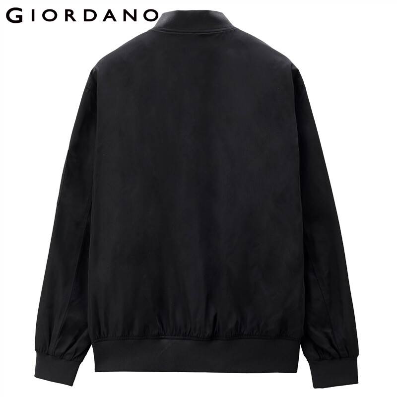 Giordano Men Jackets Multi-pocket Stand Collar Bomber Jacket Zip