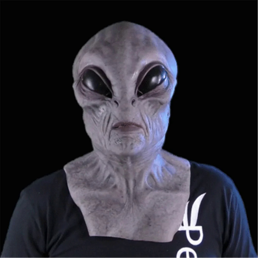 Hello Alien Mask Scary Horror Alien Supersoft mask Mask Creepy Party Decoration Funny Cosplay Prop Masks New@item: inlistbox. 