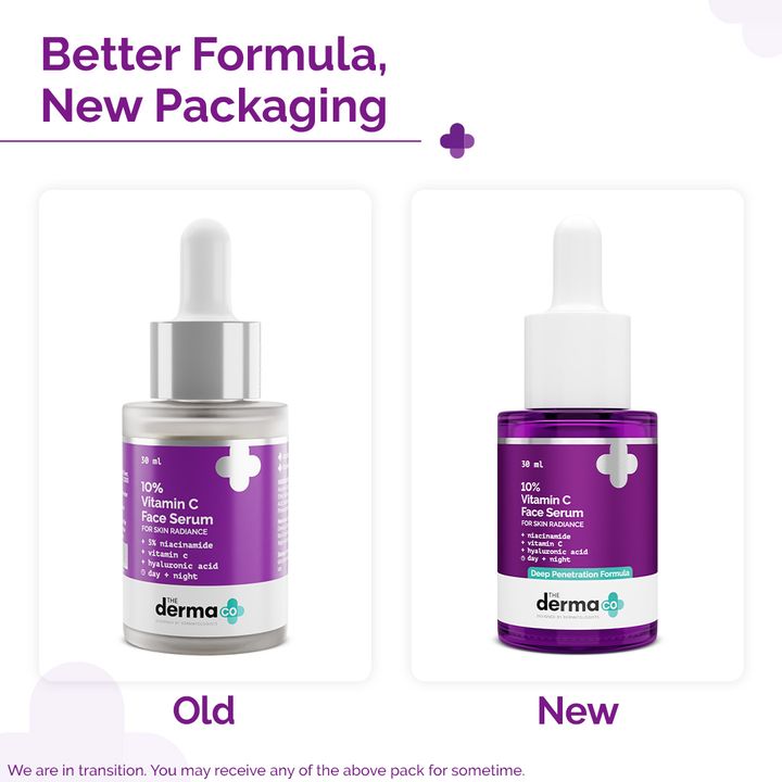 The Derma Co 10% Vitamin C Face Serum with Vitamin C-30 ml( packgaing may vary). 