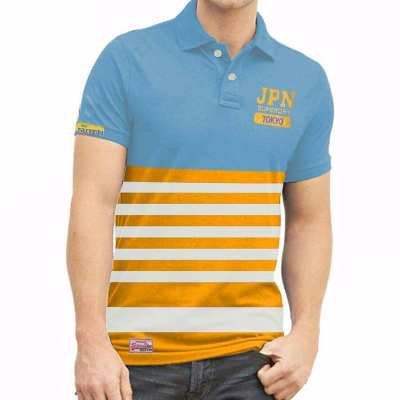 Sky blue Polo JPN T-shirt for man-20-Polo T shirt - Polo T Shirt