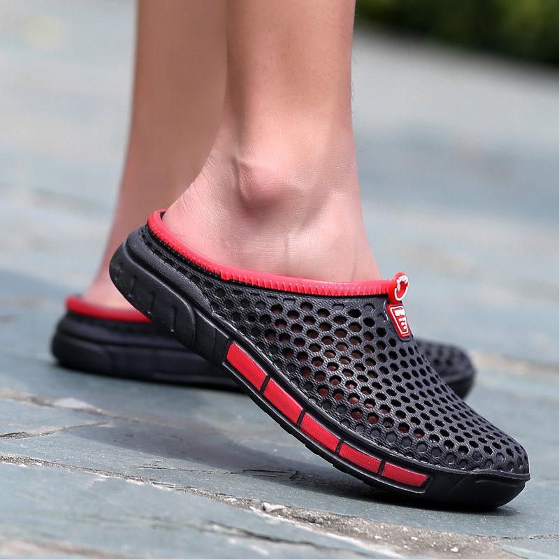 mens breathable slippers