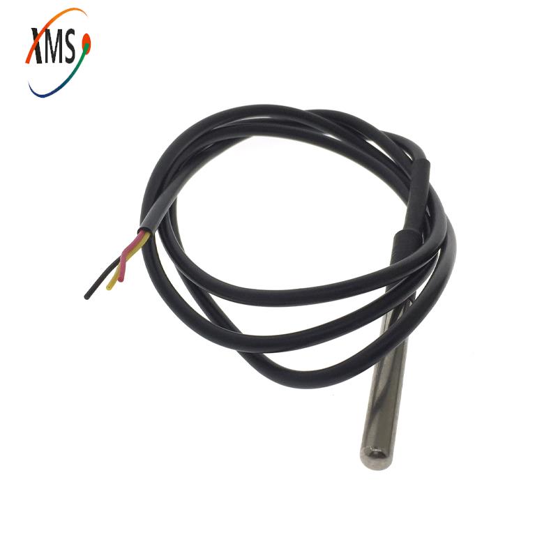 2 Pcs DS18b20 Sensor Temperatura 1M 2M 3M DS1820 Pacote De Aço Inoxidável Impermeável 18B20 0.37CM 1M 2M 3M. 