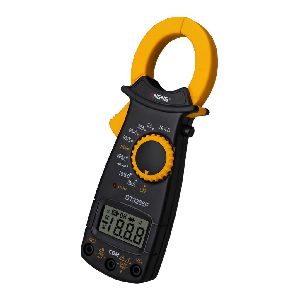 Goglor Digital Clamp Meter Multimeter Auto-Ranging Tacklife DT3266F 600 Amp TRMS 6000 Counts NCV with A-C/DC Voltage Test Resistance Continuity Capacitance Temperature Measure