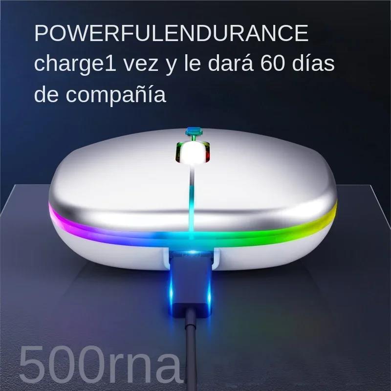Bluetooth 5.2 Luminous Wireless Mouse USB Charging 2.4GHz Portable Wireless Mouse 1600DPI Gaming Mouse for Tablet Phone Computer. 